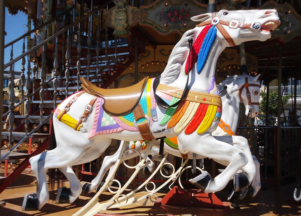 Carousel Horse, Cape Town jigsaw puzzle in Animals puzzles on TheJigsawPuzzles.com